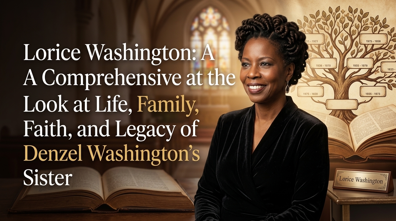 Lorice Washington featuring her private life, family background, faith, and connection to Denzel Washington.