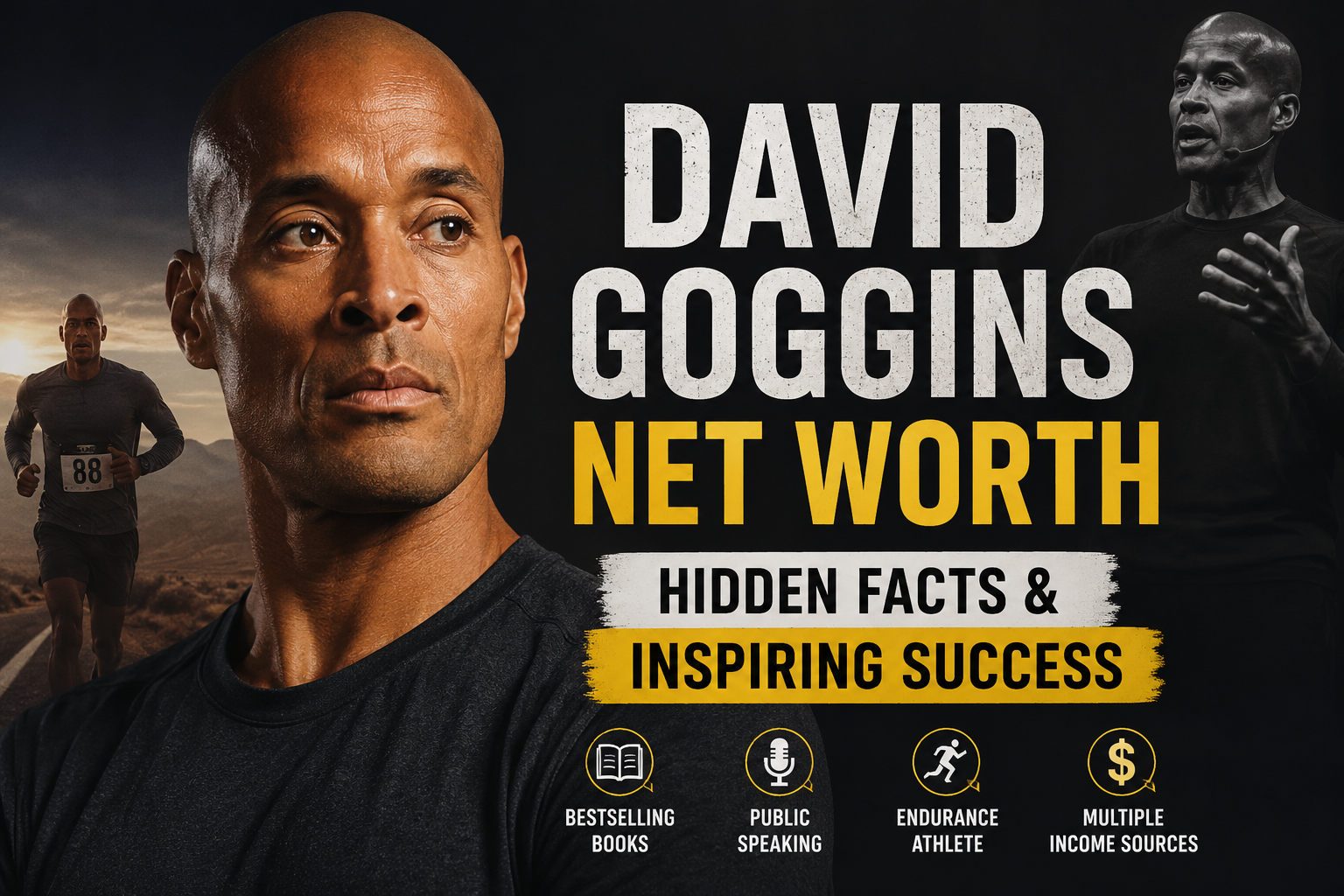 David Goggins net worth and career as a motivational speaker and endurance athlete